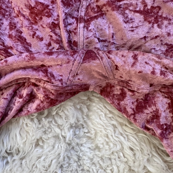 Lululemon Wunder Lounge High Rise Tight 28" Crushed Velvet Soft Cranberry - Picture 6 of 8